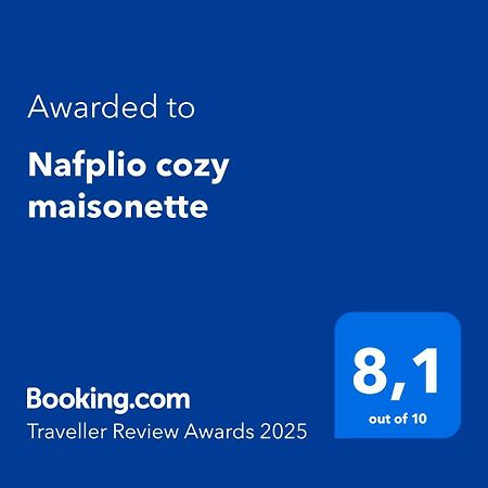 Nafplio Cozy Maisonette Kültér fotó